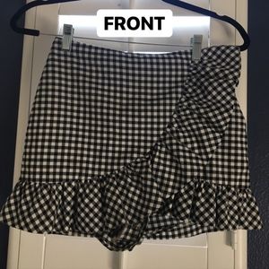 gingham skirt